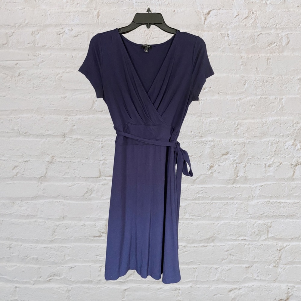 Talbots navy blue dress